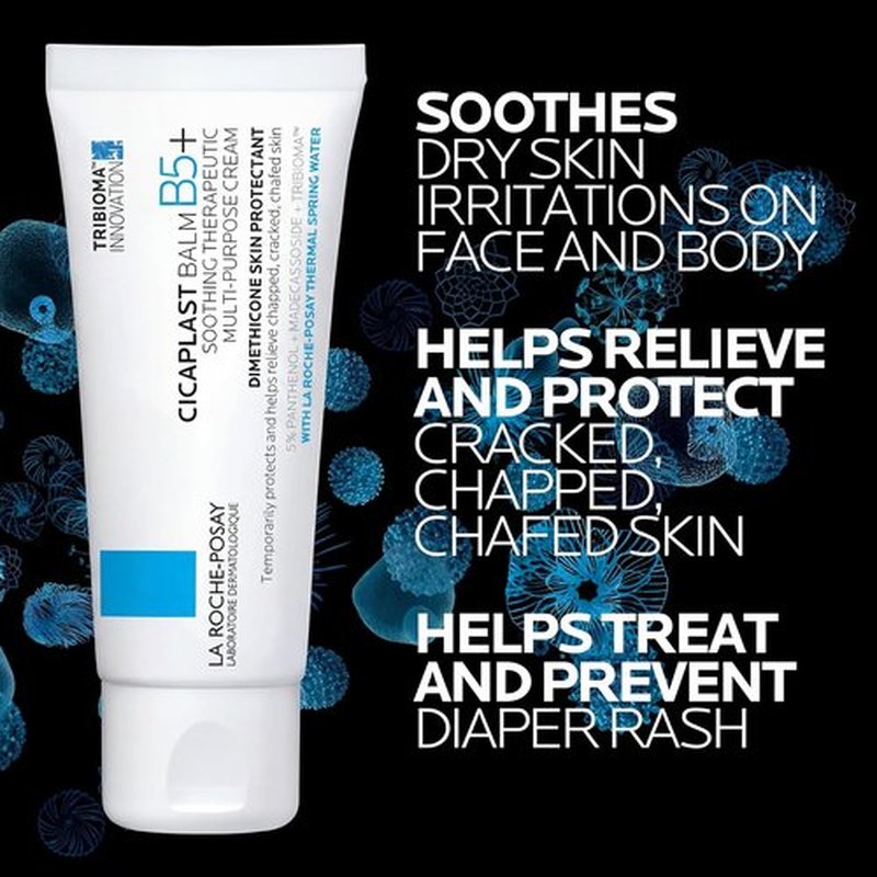 La Roche-Posay Cicaplast Balm B5 - Skin Barrier Repair Cream with Centella Asiatica & Shea Butter | Multi-Purpose Healing Ointment for Dry, Irritated Skin