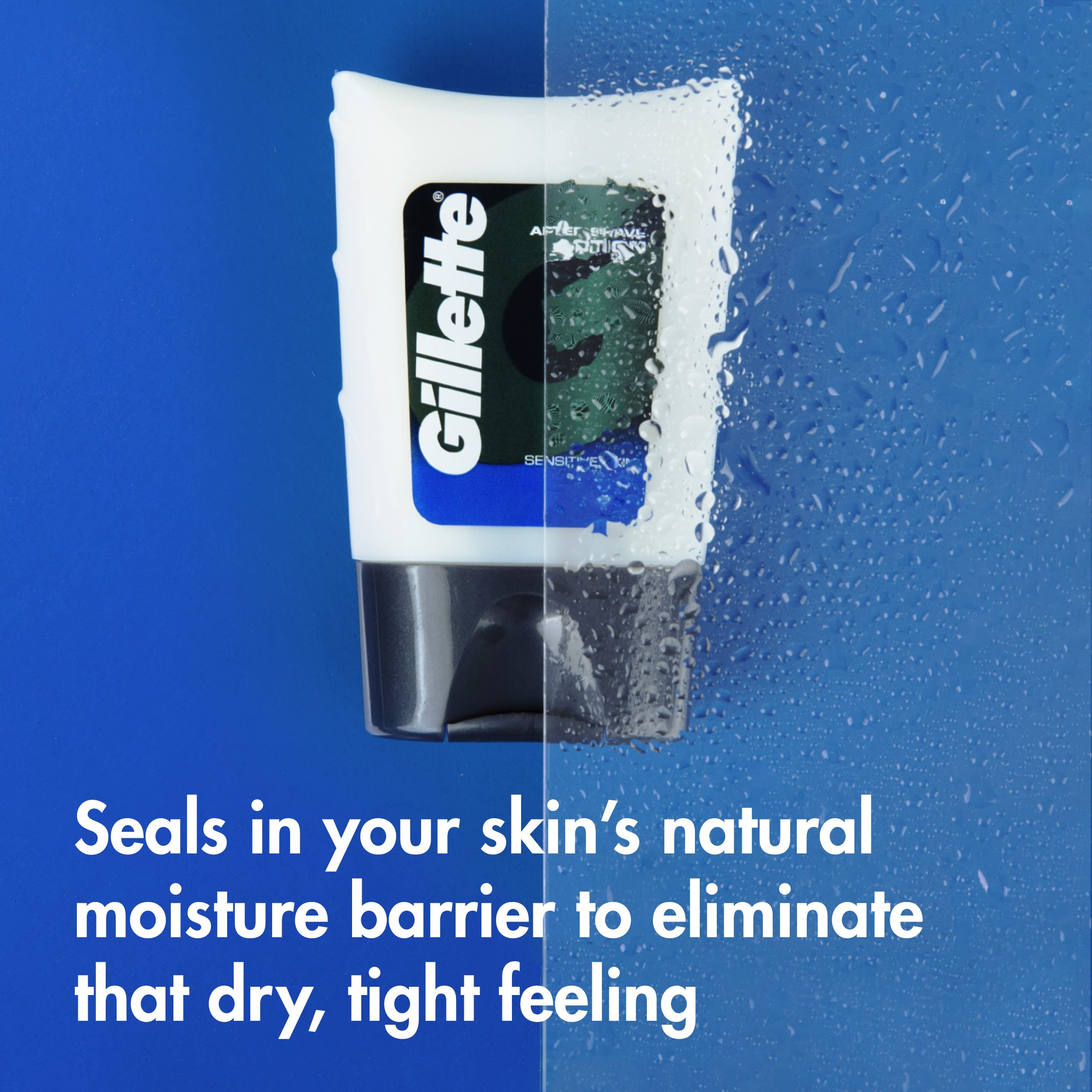 Gillette After Shave Lotion for Men, Aftershave for Men, Hydrating Moisturizer for Sensitive Skin,Light Fragrance, 2.5 oz, Pack of 6, After Shave,Aftershave, Mens Aftershave, After Shave Balm for Men