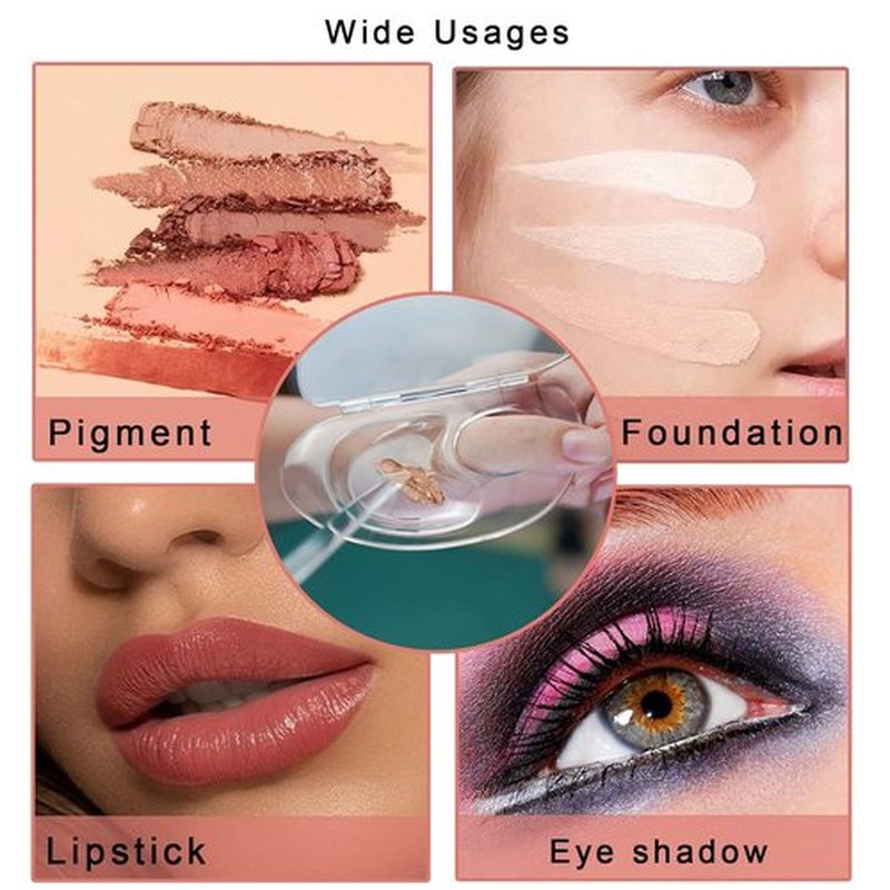 Skiennix Makeup Mixing Palette - Versatile Acrylic Design for Liquid Foundation & Pigments | Transparent