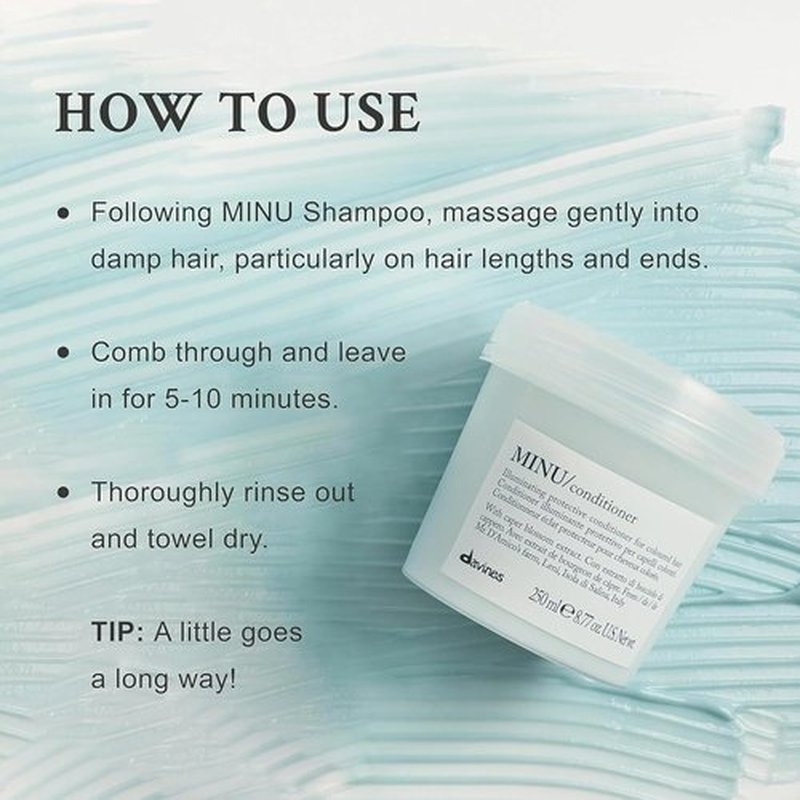 Davines MINU Shampoo - Color Retention Formula for Vibrant, Treated Hair | Keeps Hair Bright & Shiny