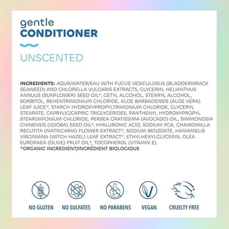Seaweed Bath Co. Gentle Shampoo & Conditioner Set - Unscented Nourishing Care with Hyaluronic Acid & Aloe - 12 oz (Pack of 2)