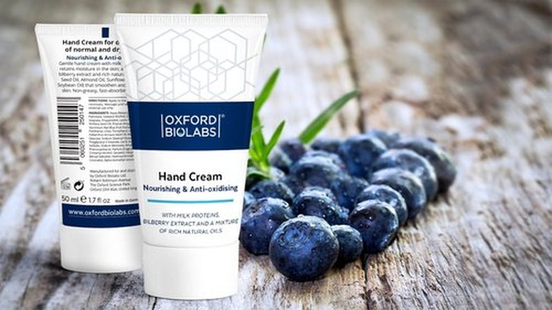 Oxford Biolabs Nourishing & Anti-oxidising Hand Cream Intense Moisturising and Nourishing For Normal to Dry Skin