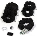Pocket Scrunchies Holder Secret Hidden Compartment Items Velvet Hair Scrunchies Storage with Zipper Pocket for Women