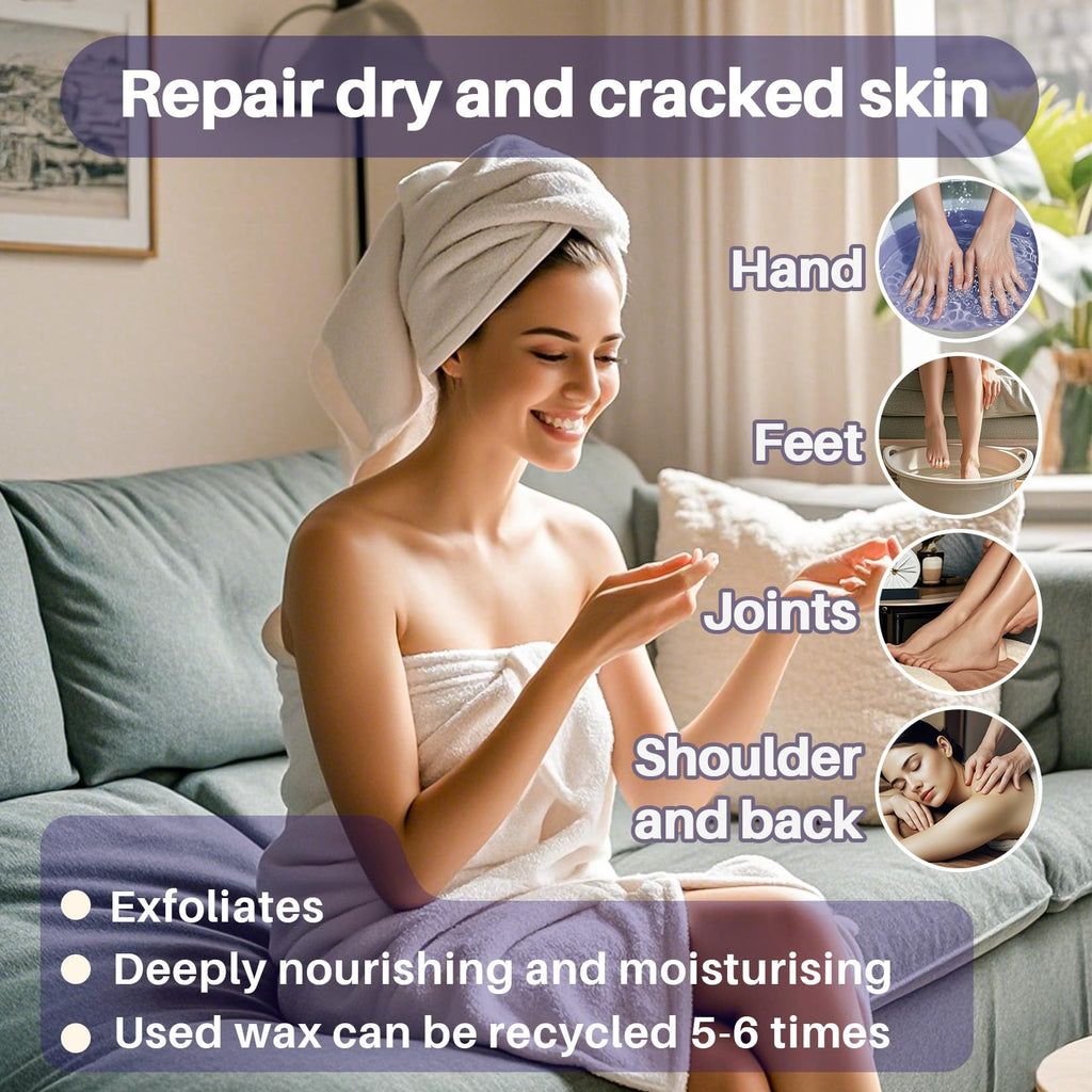 MAQIHAN 2 Pack Lavender Paraffin Wax Refills - Wax for Hand and Foot Spa
