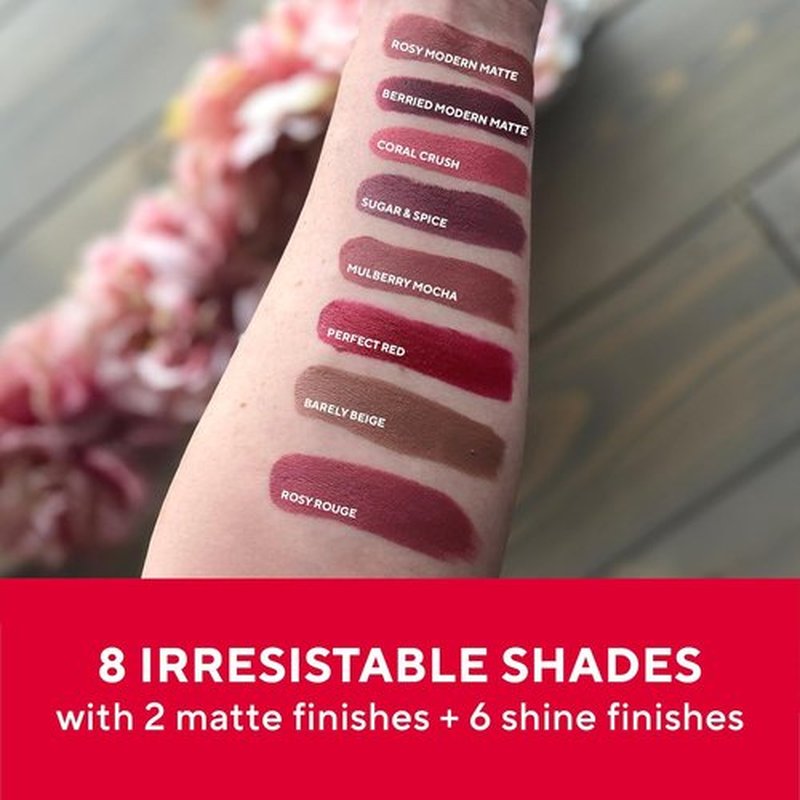 Mirabella - Smudge Proof Lipstick | Long-Lasting Hydrating Lip Color with Vegan Lanolin & Vitamin E - Rosy Matte