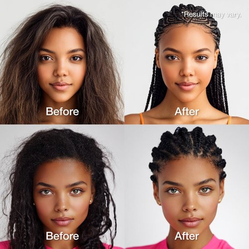 Lux Collection Braiding Gel & Braid Sealer for Box Braids - Braid Lux Gel for Braids, Locs & Twists with Castor Oil & Biotin, Non-Flaking, High Shine, 32 Ounce, Original