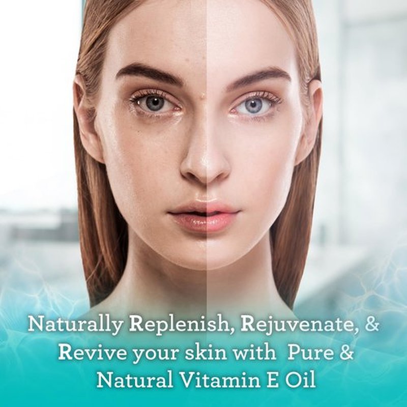 GuruNanda Pure & Natural Vitamin E Oil for Skin, Scars, Face, & Nails, 5,000 IU, With D-Alpha Tocopherol & MCT Oil to Help Enhance Absorption, Non-GMO & Vegan, 2 FlOz