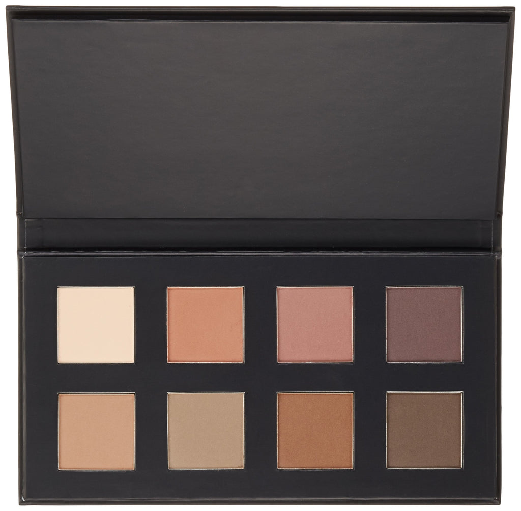Japonesque Velvet Touch Eyeshadow Palette with 8 Long Lasting Matte Colors, Blendable, and Pigmented