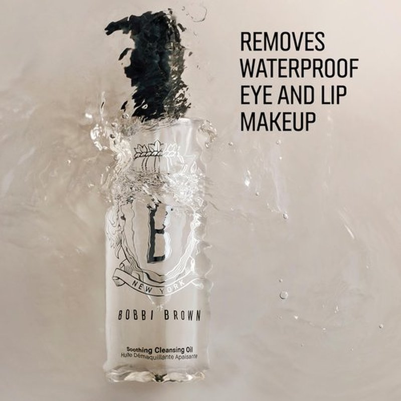 Bobbi Brown Soothing Cleansing Oil | Water-Light, Gentle Facial Cleanser for Waterproof Makeup | Non-Greasy Formula with Tsubaki Oil, 3.4 Fl Oz