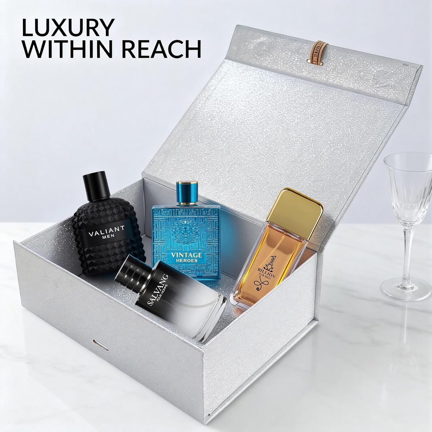 A CENTER Men's Cologne Gift Set - Luxury Fragrance Collection in Premium Presentation Box | Perfect Valentine's Day Gift for Him | Long-Lasting Scents