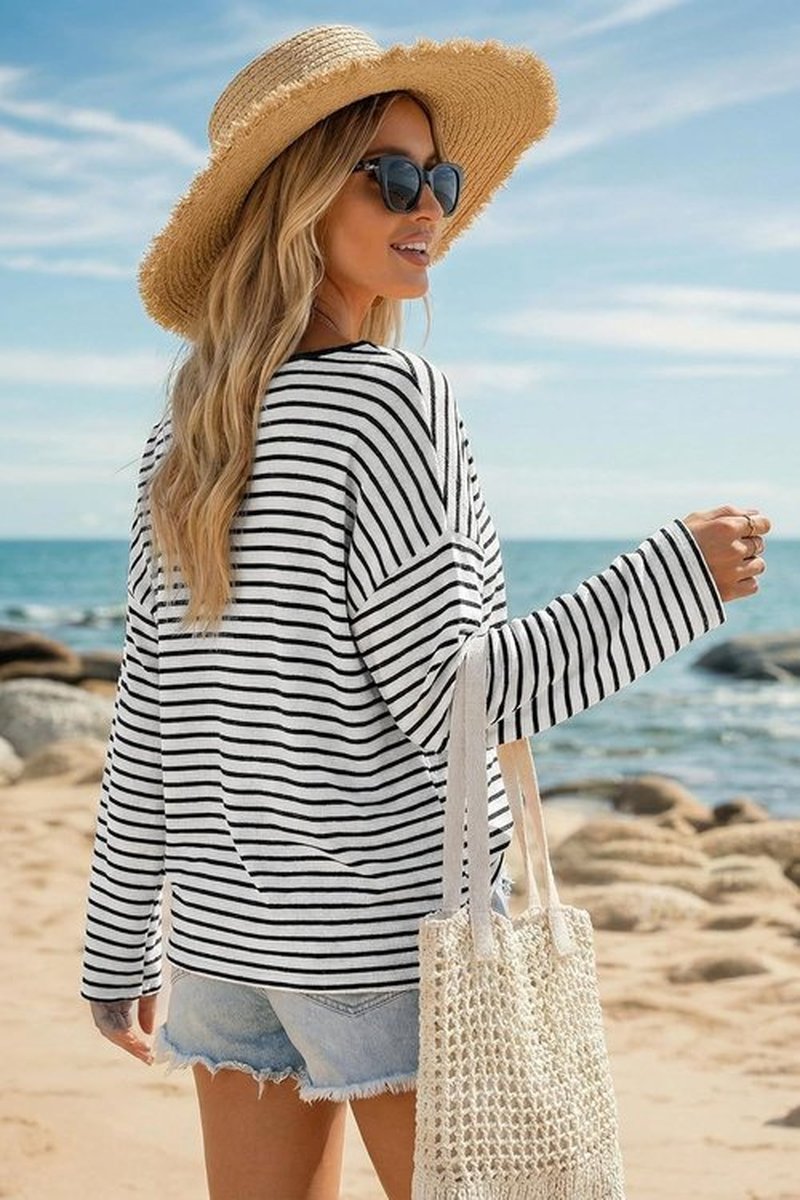 Arach&Cloz Women's Oversized Linen Blend Beach Cover-Up - Casual Off-Shoulder Summer Top 2026