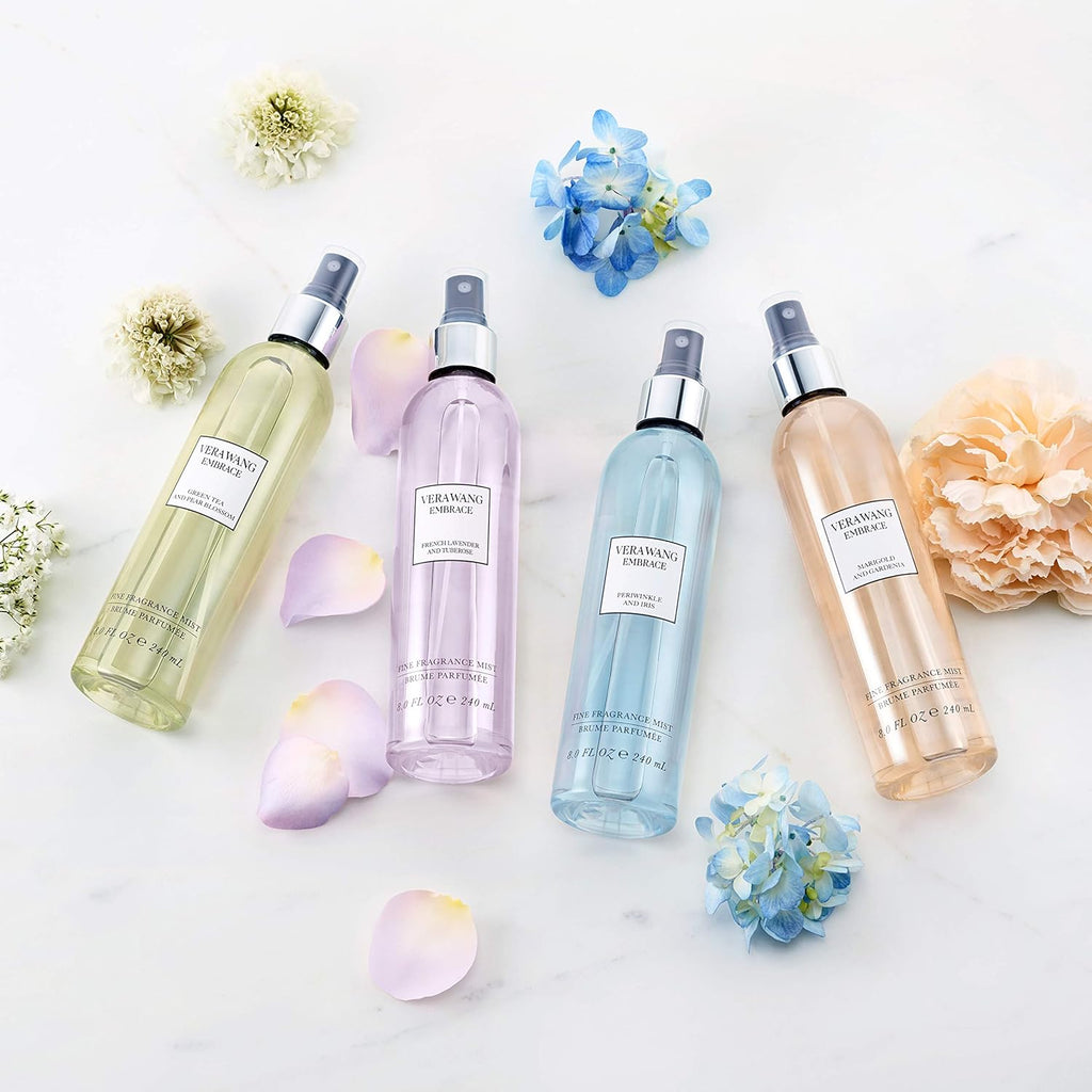Vera Wang Embrace Body Mist Spray - Green Tea & Pear Blossom Scent | 8 Oz Refreshing Fragrance