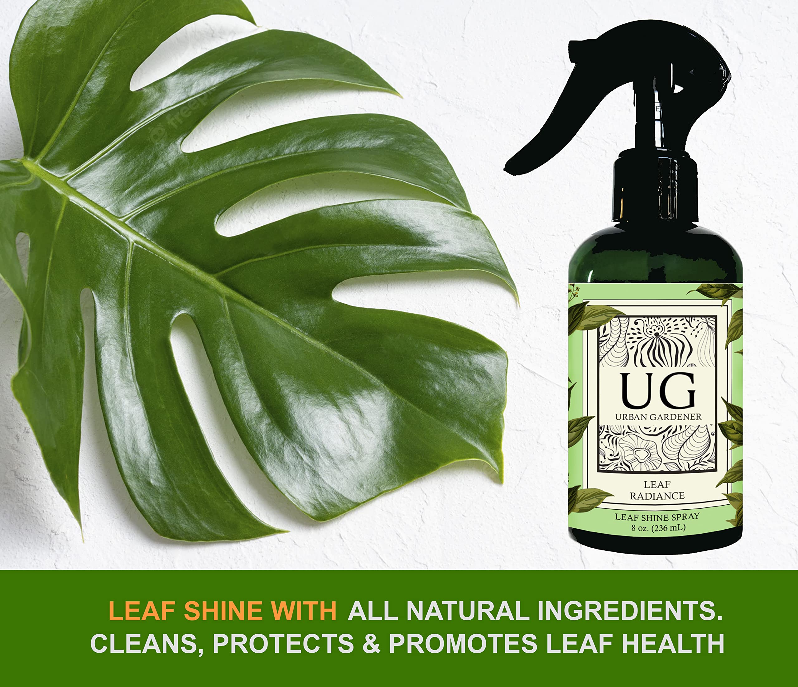 Urban Gardener All Natural Leaf Radiance for Leaf Shine, 8oz