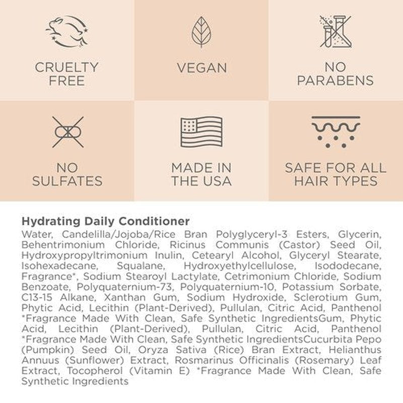 Cote Beauty Hydrating Conditioner - Effortless Detangling & Shiny Hair | Vegan & Cruelty-Free, 10 Fl Oz
