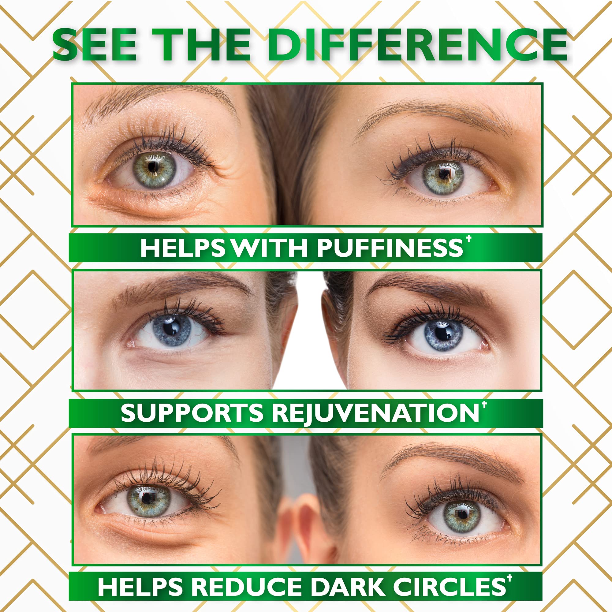 Lorelis Lab Under Eye Mask for Puffy Eyes, Dark Circles, Eye Bags, Puffiness, Wrinkles with Collagen - Hydrating - Green Tea Skincare - Anti-Aging Eye Patch Treatment Masks - 60 Under Eye Gel Pads