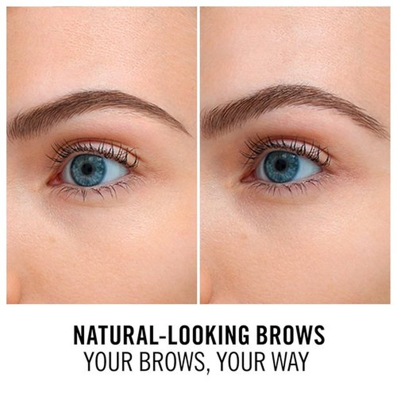 Rimmel London Eyebrow Pencil - Long-Wearing & Highly Pigmented with Built-In Brush | Dark Brown, 0.05oz