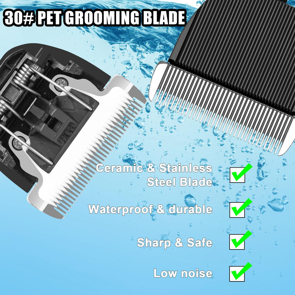 YAZIYIR 2 Pack Dog Grooming Replacement Blades, Size 30 1/50" (0.5mm)