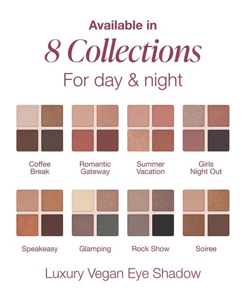Mineral Fusion Eyeshadow Palette | Vegan Eye Makeup with Matte, Satin, and Shimmer Finishes | Natural, Lightweight Formula (Coffee Break)