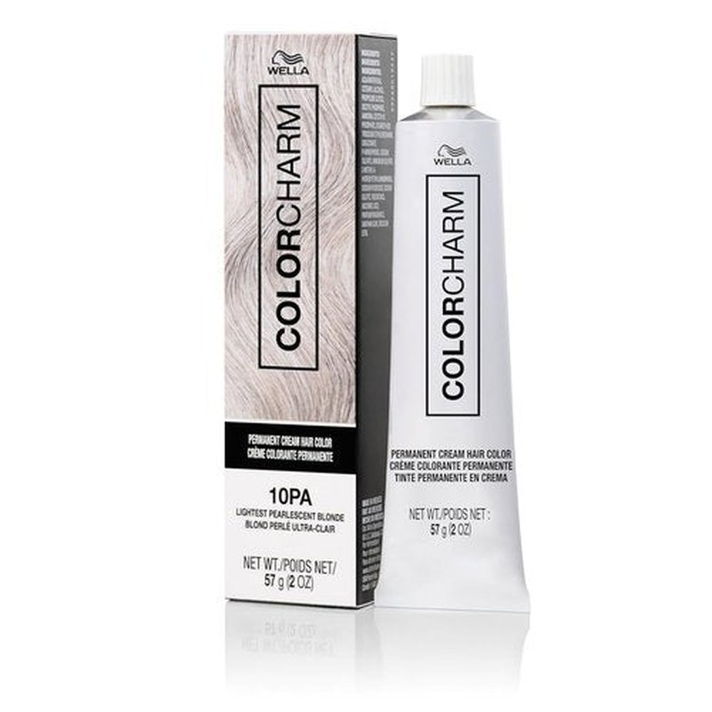 COLORCHARM Permanent Cream Hair Dye - Ash Blonde with Pearlescent & Smokey Tones | 100% Gray Coverage | Vegan, 2 oz.