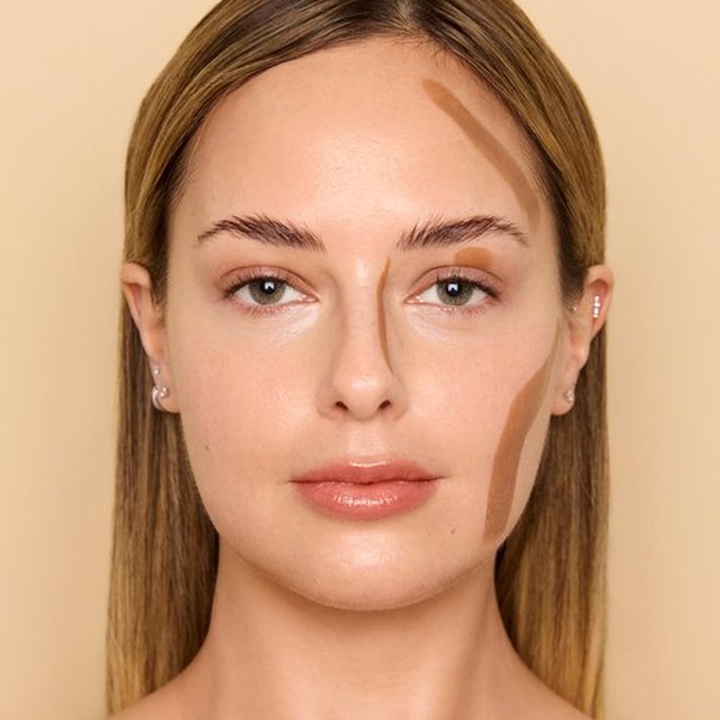 ICONIC LONDON Shape and Shade Sculpting Stick | Mega-Blurring Creamy Sculpting Stick, Seamless Apllication for Silky Finish, Cruelty Free, Vegan Makeup, 0.21 oz. (Curve- Light/Med)
