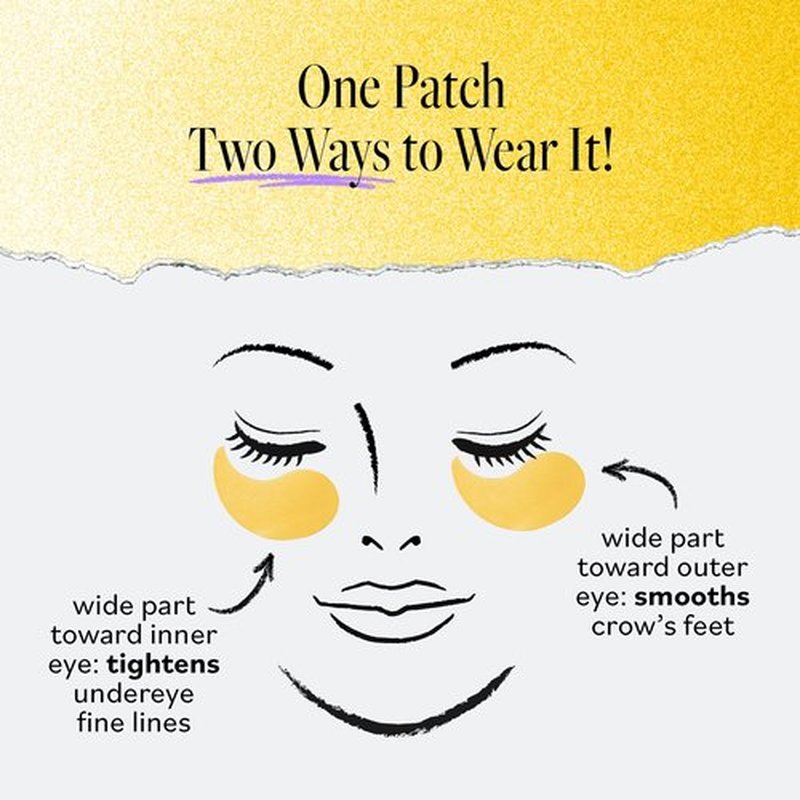 Derma E Vitamin C Bright Eyes Hydro Gel Under Eye Patches for Dark Circles (60 Ct, 30 Pairs) Allantoin, Caffeine & Vitamin B3, Eye Patches for Fine Lines, Wrinkles, Dark Circles & Puffy Eyes