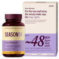 SEASON34 Menopause & Perimenopause Sleep Support for Women 35+ | Night Sweats & Hot Flash Relief, Herbal Non-Hormonal, Melatonin-Free, 60 Count