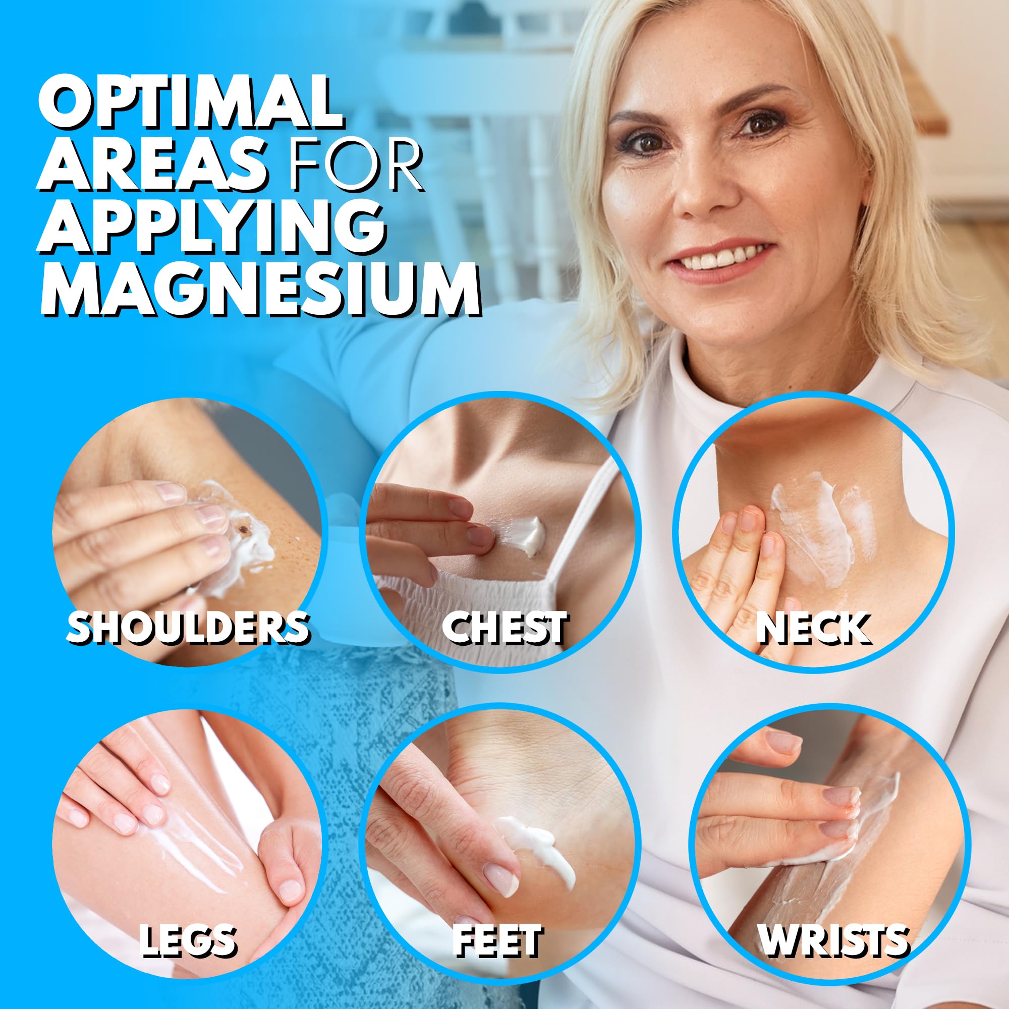 VAL Lombardi Magnesium Lotion, Nighttime Zechstein Magnesium Chloride Cream, Hydrating, Fast-Absorbing, Topical Magnesium for Feet, Legs, Arms, Chest - 4 Ounce (Pack of 1)