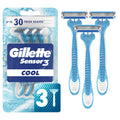 Gillette Sensor3 Cool Men's Disposable Razor, 36 Count (Pack of 12)