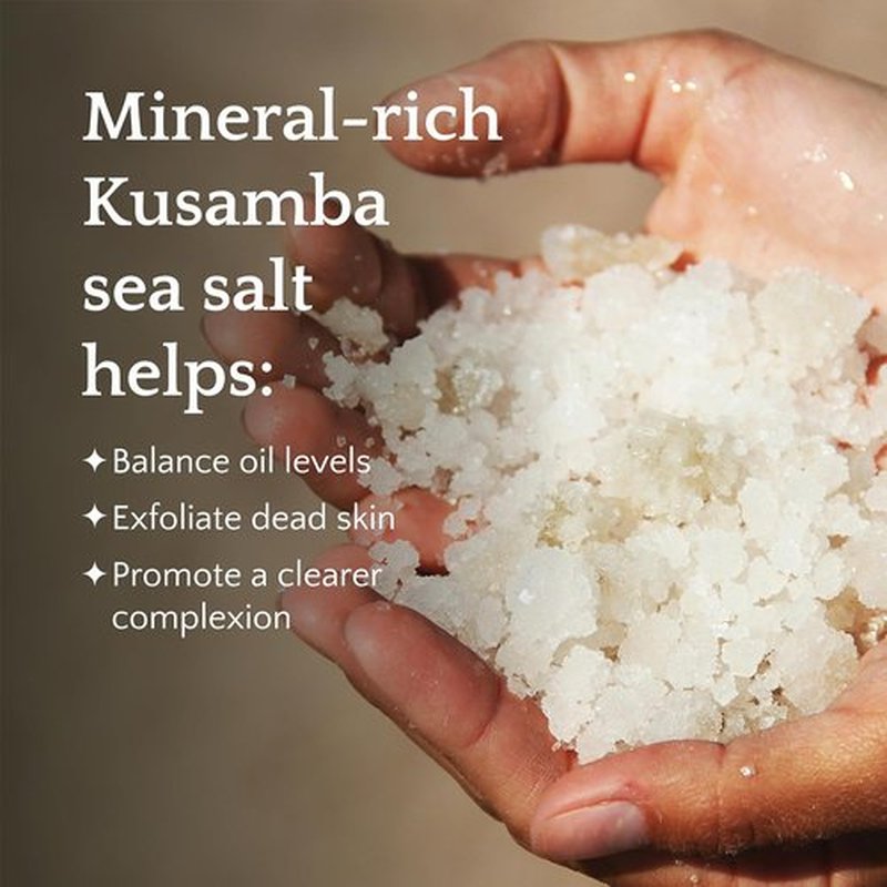 Kusamba by QUR Seafoam Jasmine Bath Soak Salt - Mineral-Rich Relaxing Blend for Skin Soothing & Stress Relief - 481g