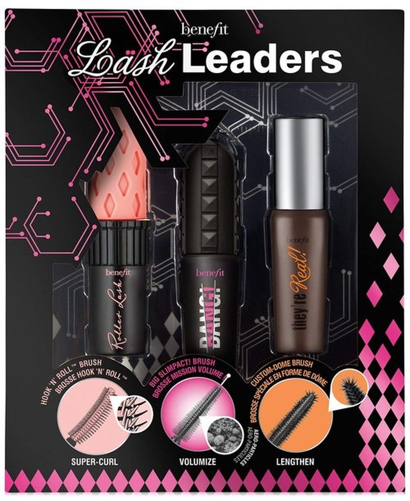 Benefit Cosmetics Lash Leader Mini Trio - Travel Size Roller Lash, Bad Gal Bang & They’re Real
