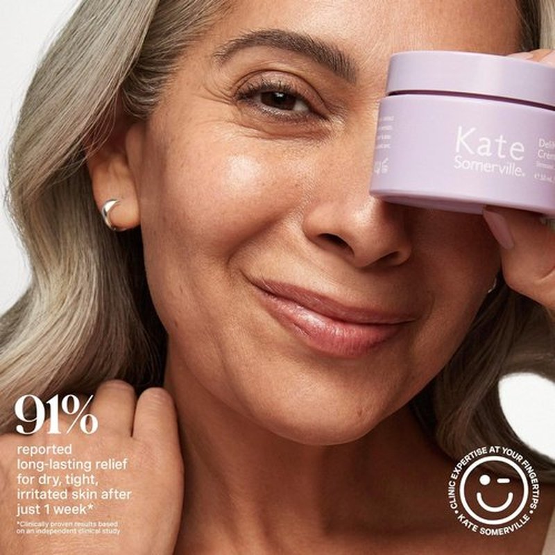 Kate Somerville DeliKate Recovery Cream - Hydrating Treatment for Irritation & Redness Relief - Sensitive Skin Solution