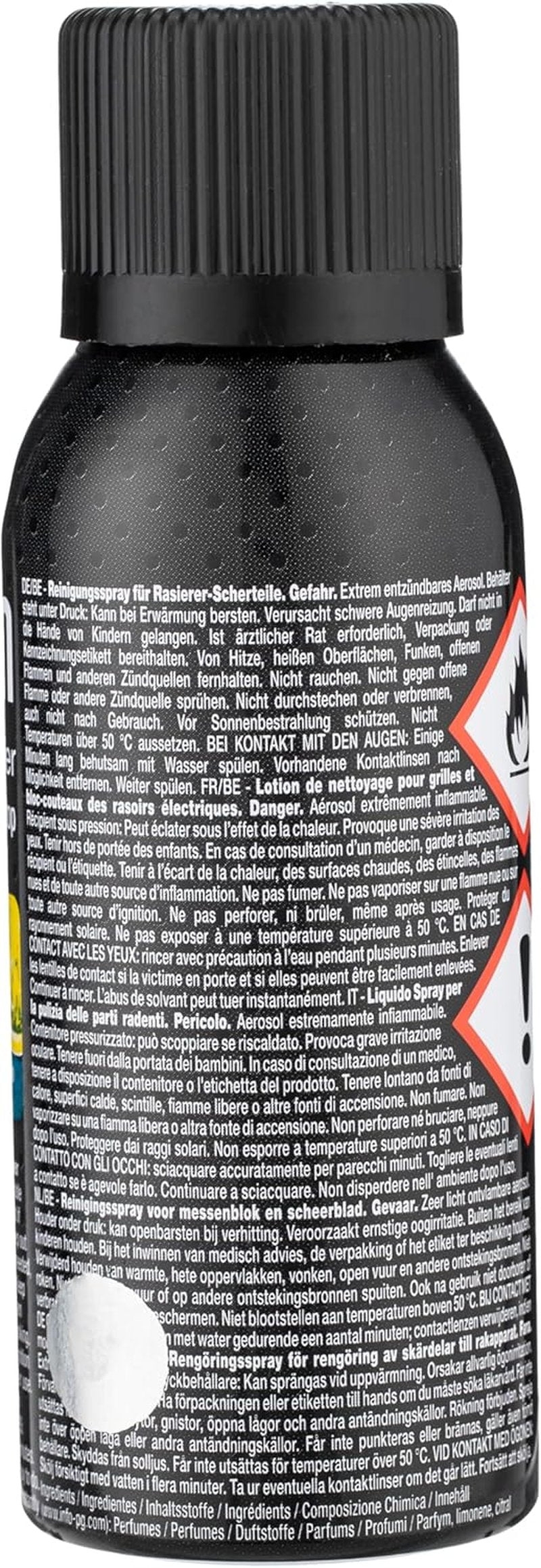 Braun Shaver Cleaner Spray - Powerful 100ml Formula for Optimal Shaving Performance