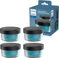 Philips Norelco Quick Clean Pod Cartridge - Lubricates Shaver & Eliminates Hair | 4x 5.4 Fl Oz (Up to 1 Year Supply)