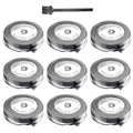 SH30 Replacement Heads Compatible with Philips Norelco Series 3000, 2000, 1000 Shavers and S738 Click and Style, 9 Pack