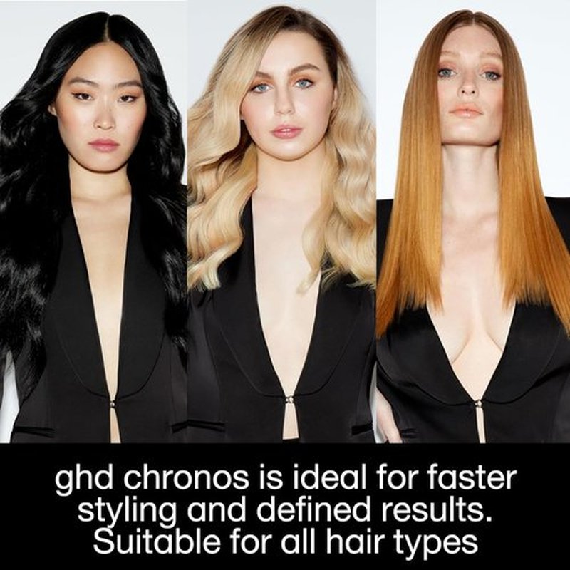 GHD Chronos & Chronos Max Stylers - Professional Flat Iron Hair Straighteners | 3X Faster Styling, More Shine & Less Frizz