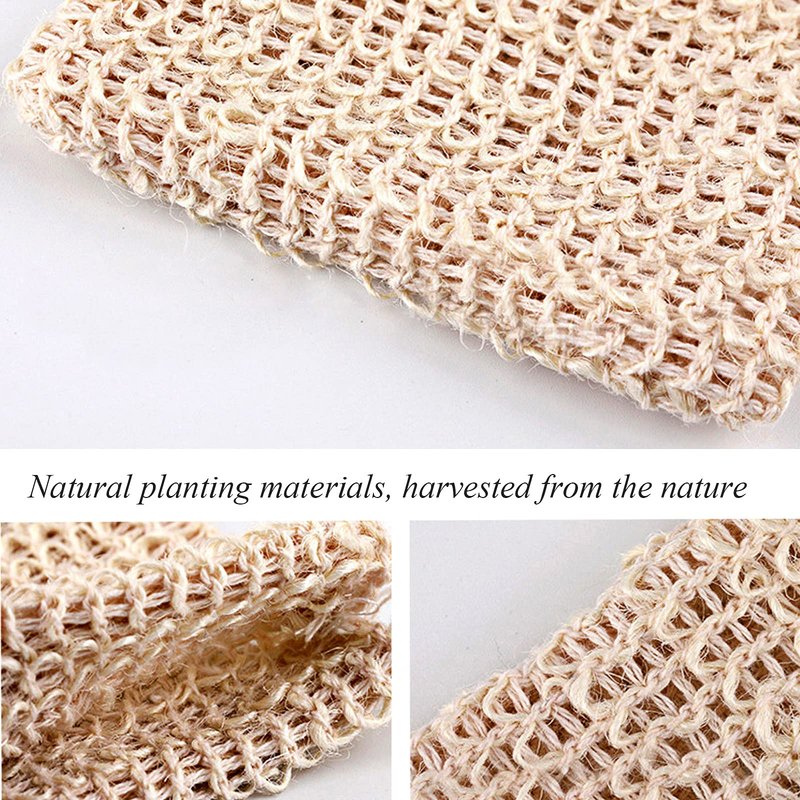 ZEPELOFFY Bar Soap Pouch,10 Packs Sisal Soap Saver bags for Exfoliating, Shower,Scrubber
