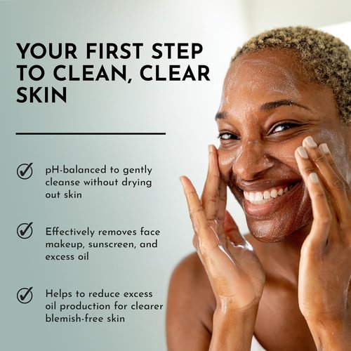 BOLDEN Skin Clarifying Cleanser - pH-Balanced Sulfate-Free Foaming Gel for Oily Skin | 5.1 Fl Oz