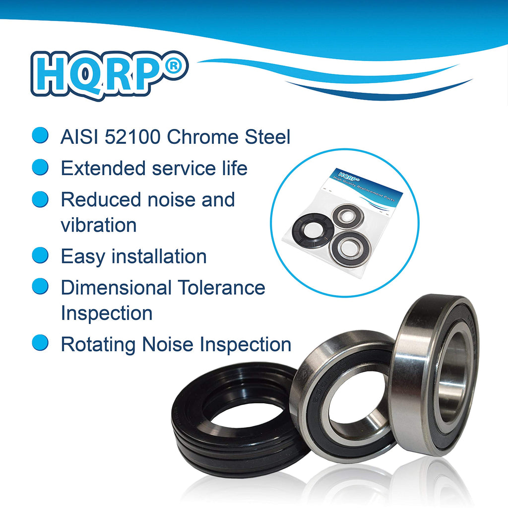 HQRP Bearing and Seal Kit Compatible with LG & Kenmore 4036ER2003A 4280FR4048C 4280FR4048K 4036ER4001C WM1812CW WM1814CW WM1815CS WM2010CW WM2016CW 79640021900 79648842800 79648852800 Washer Tub