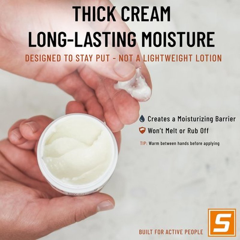 Foot Cream & Balm for Athletes – Solpri Shield Thick Moisturizing Barrier with Tea Tree, Shea Butter & Beeswax – Post-Wash Care for Dry, Cracked Feet – 2 oz