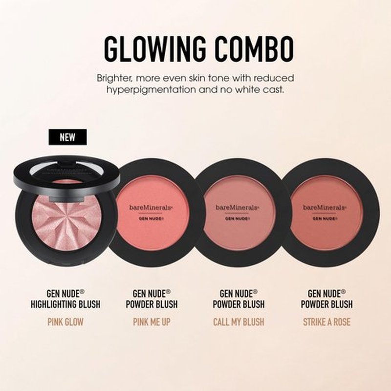 bareMinerals Gen Nude Powder Blush, Call My Blush, Vegan, Cruelty-Free & Dermatologist-Tested