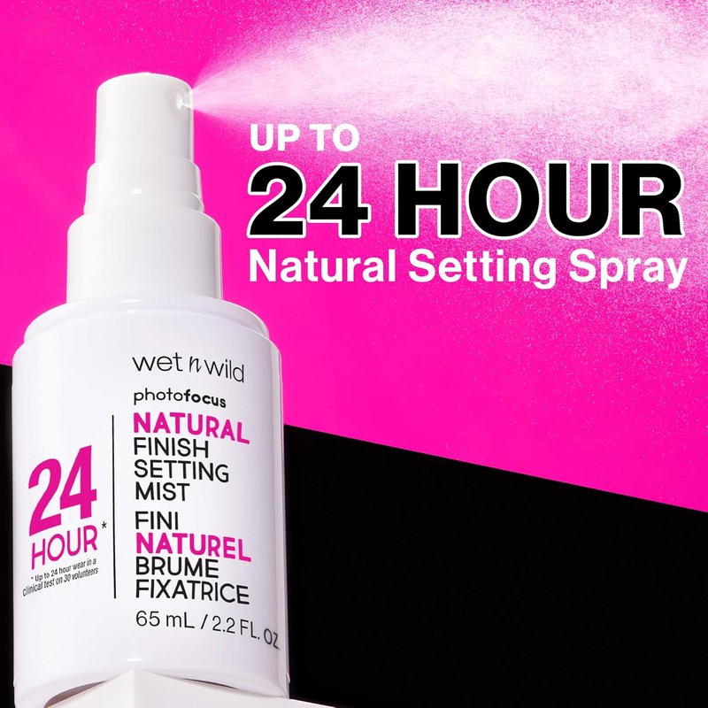 Wet n Wild Photo Focus Setting Mist - Lightweight & Nourishing Formula for 24HR Wear | Cruelty-Free & Vegan