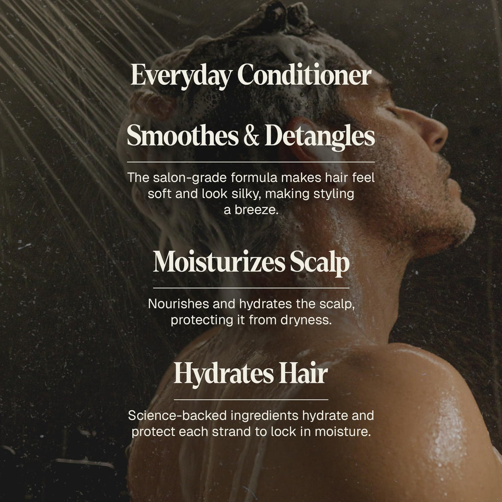Black Wolf 4-Piece Skincare and Hair Gift Set for Men – Anti-Dandruff Shampoo, Moisturizing Body Wash, Face Moisturizer, Daily Conditioner - Skin Care Kit for All Dry Types