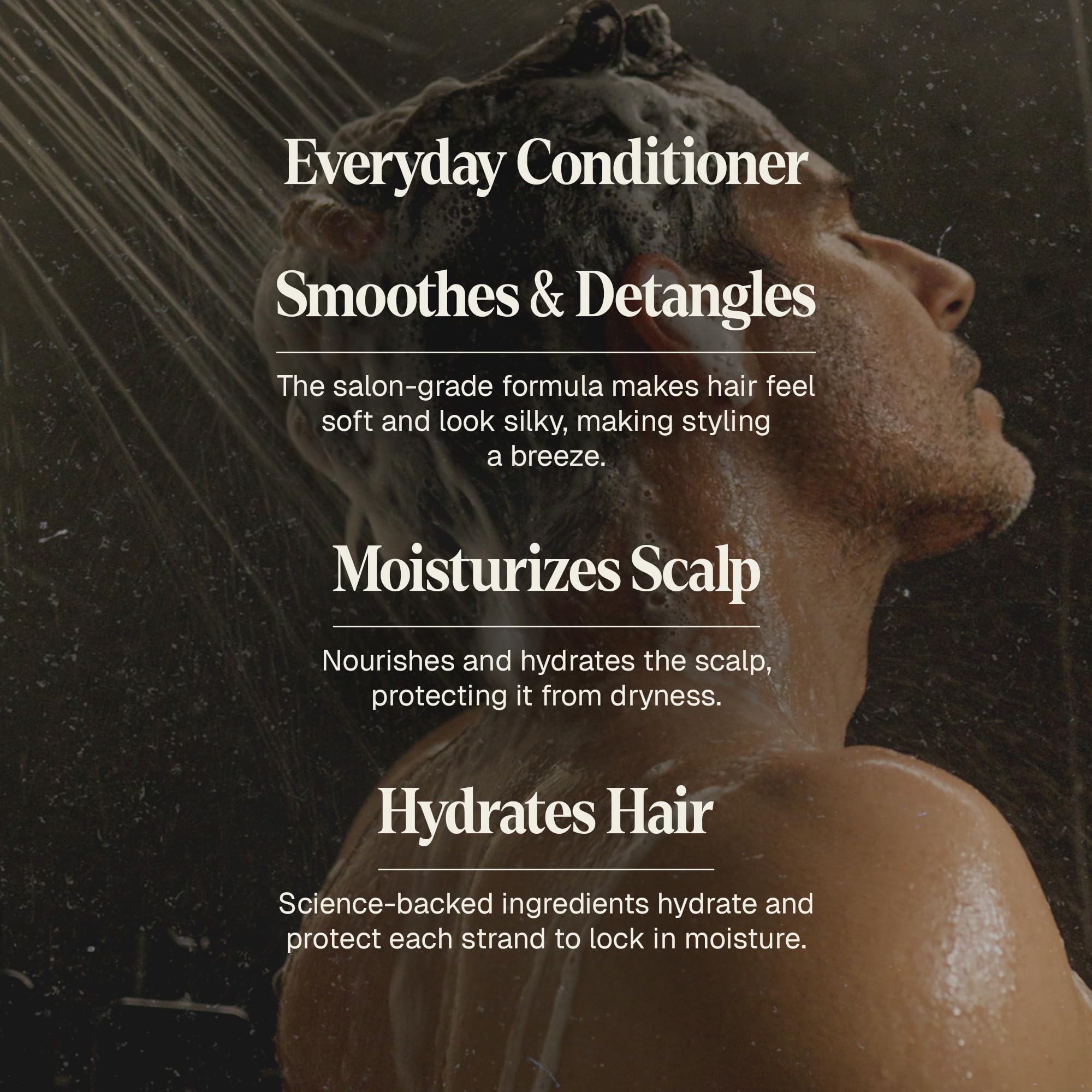 Black Wolf 4-Piece Skincare and Hair Gift Set for Men – Anti-Dandruff Shampoo, Moisturizing Body Wash, Face Moisturizer, Daily Conditioner - Skin Care Kit for All Dry Types