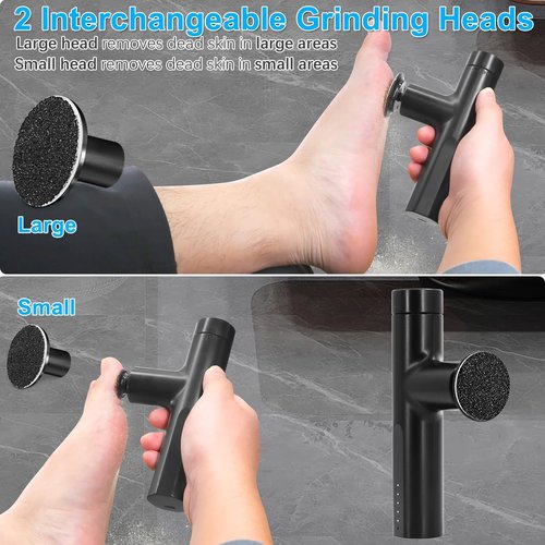 Electric Callus Remover for Feet, Rechargeable Electric Foot Callus Remover Foot Sander Heel Sander Grinder File Pedicure Tools for Women Men Dead Skin Cracked Hard Skin, FCR-6