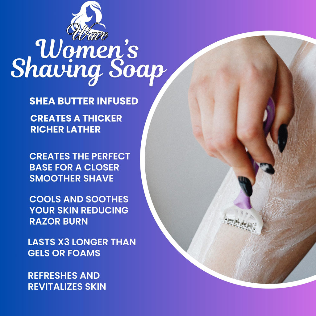 G.B.S Women’s Shaving Soap 3 Pack – Shea Butter Infused Fragrance-Free, Orchid, and Vanilla Citrus – Moisturizing Bar for Sensitive Skin, Long-Lasting, Smooth Shave for Legs & Body