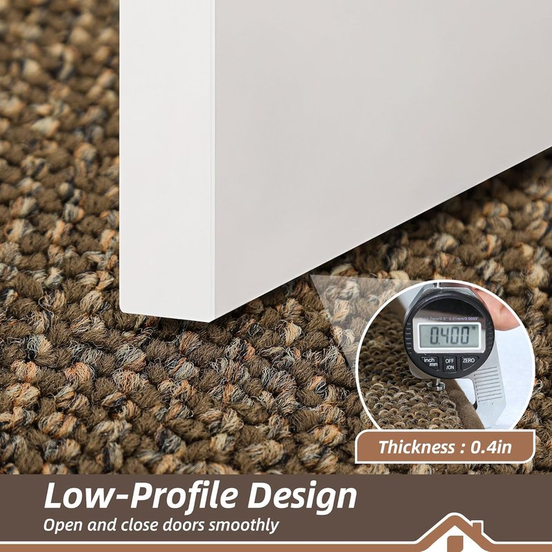 BEQHAUSE Dirt Trapper Door Mat - Non-Slip, Washable, Absorbent | 36" x 60" Brown Entrance Mat