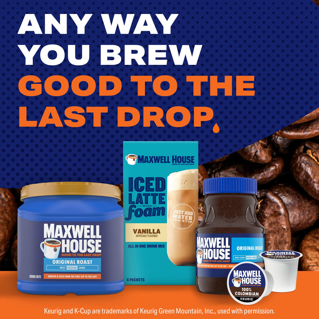 Maxwell House Original Roast Ground Coffee, 27.5 oz Canister