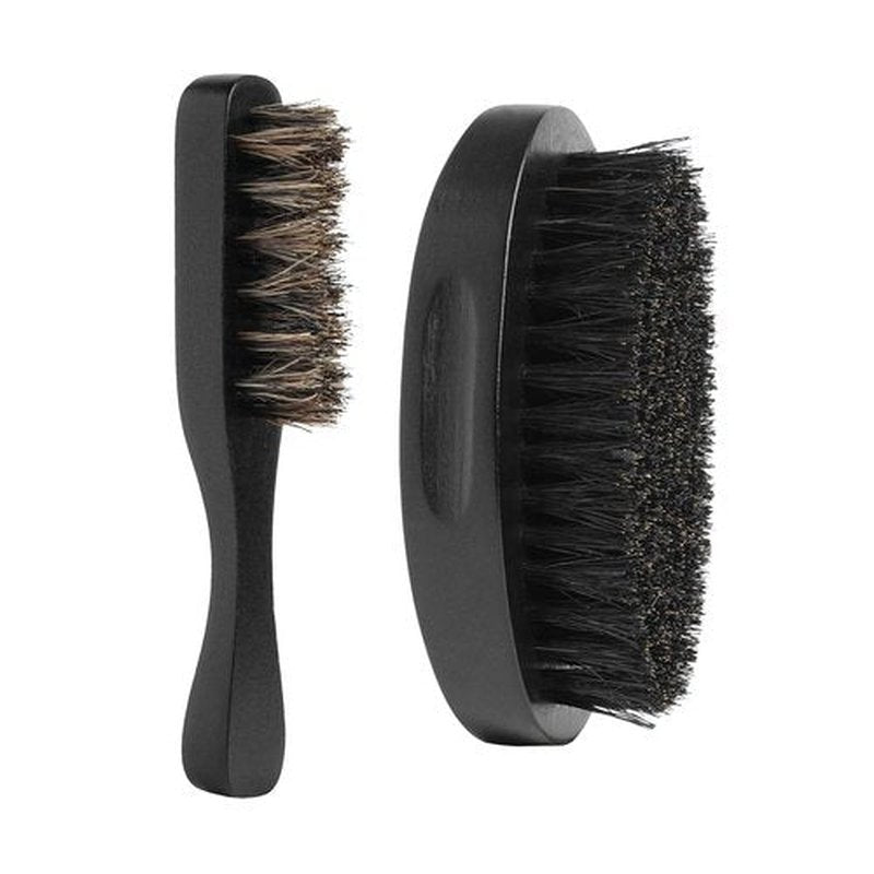 Hunter Jack Beard Brush Kit - Natural Boar Bristle Grooming Set for Men | Soft Mustache Brush Included