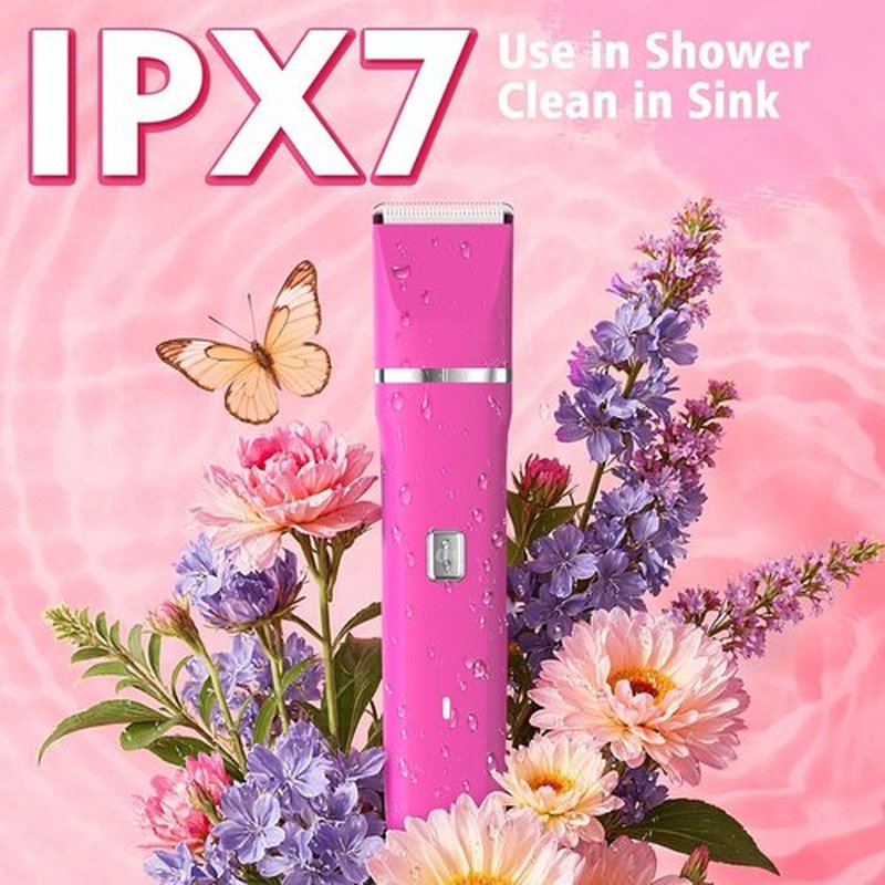 Skiennix Bikini Trimmer for Women - IPX7 Waterproof Hair Remover with 3-in-1 Heads | Hypoallergenic Blades