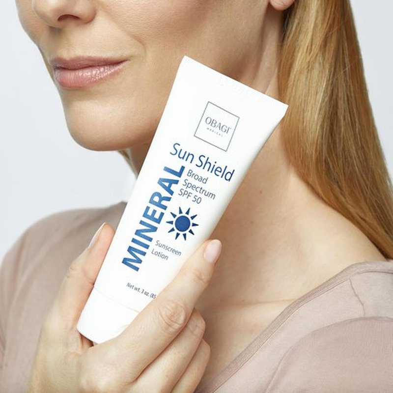 Obagi Sun Shield Mineral Sunscreen - Hypoallergenic Broad Spectrum SPF 50 - Sheer Quick-Absorbing Formula | 3 oz